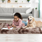 Tepook Fluffy Runner Rugs for Bedroom Aesthetic 2x6 Feet, Shag Soft Bedside Rug - Image 6