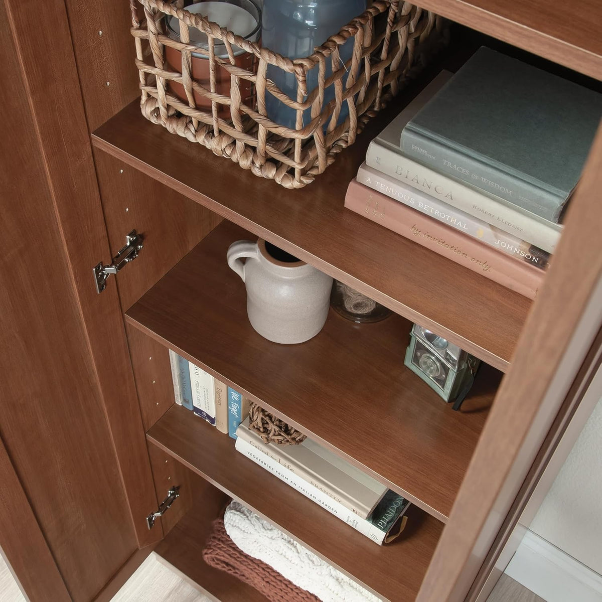 Sauder HomePlus Storage Cabinet/ Pantry cabinets, Sienna Oak finish