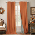 Pitalk Blackout Burnt Orange Curtain by Pitalk