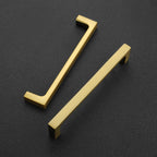 Ravinte Brushed Brass Solid Pulls Cabinet Handles 5 Inch 15 Pack