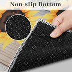 Sunflower Kitchen Mat Set of 3, Kitchen Decor and Accessories(Multicolor)