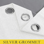 NICETOWN 100% Absolutely Blackout Linen Curtains - Image 7