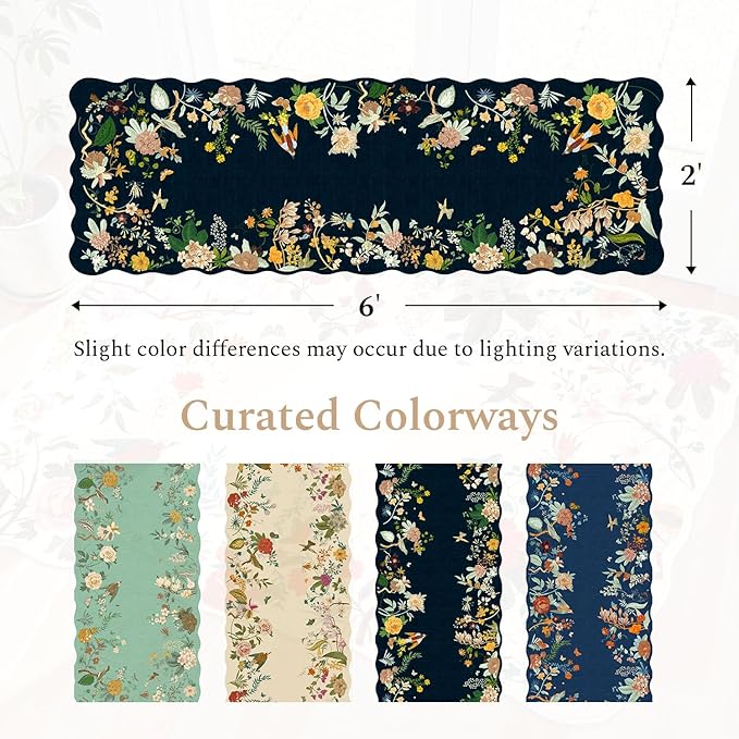 Rugflix 2x6 Runner Rug for Hallway, Washable Kitchen Runner Non Slip, Soft Low - Image 2