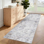 XLUEZ 2x8 Runner Rug for Hallway, Washable Modern Abstract Runner Rugs Neutral - Image 4