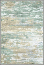 KOZYFLY Modern Abstract 3x5 Area Rug Washable Bedroom Rug Light Green Yellow - Image 8