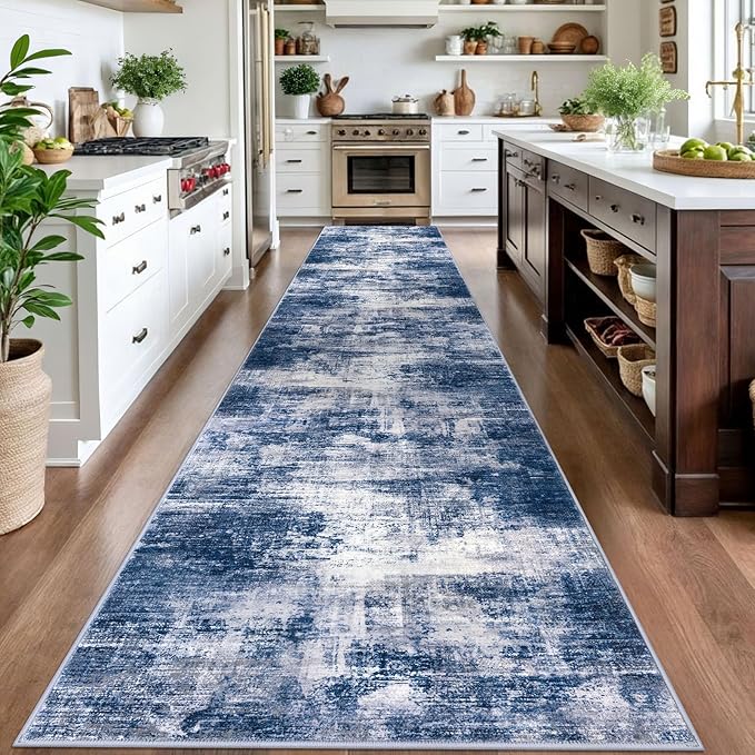 IOHOUZE Abstract Runner Rug 3x16 Ft Washable Runners - Image 2