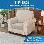 XINEAGE Large Couch Cushion Covers Seat Cushion Cover Thick Stretch Sofa - Image 3