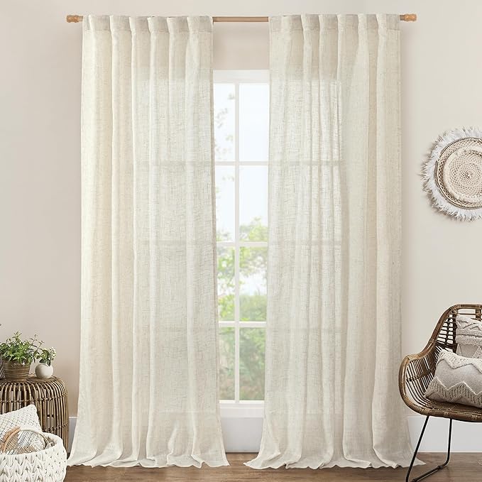 LAMIT Natural Linen Blended Curtains by LAMIT