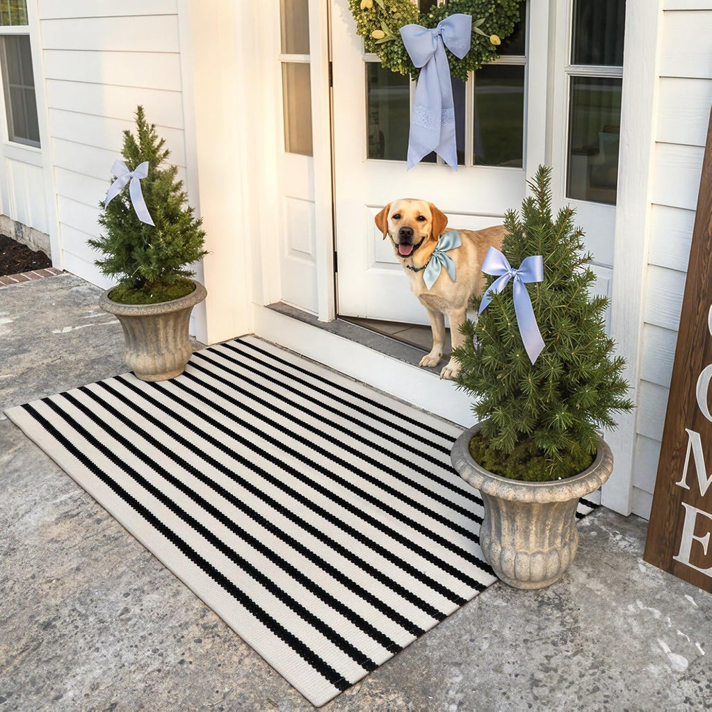 KIMODE Outdoor Rug Front Door Mats Fall Porch Rug Patio Rugs Entrance Mat