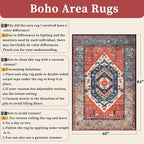 SERISSA Washable Rug 5x7 Boho Area Rugs, Washable Large Rugs - Image 2