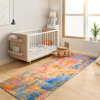2x6 Rainbow Rug Runners for Hallways Kitchen Runner Rug Non Slip Washable - Image 4