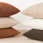 Foindtower Decorative Textured Boucle Throw Pillow Cover 26x26 Burnt Orange