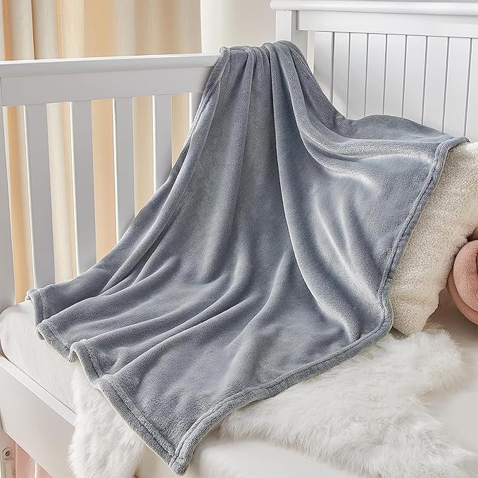 KMUSET Kids Blanket for Boys Girls 30x40 inches, Soft Cozy Fuzzy Swaddle Throw - Image 2