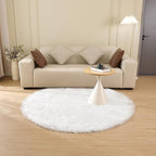 ORINOVA White Fluffy Faux Fur Rugs - Image 8