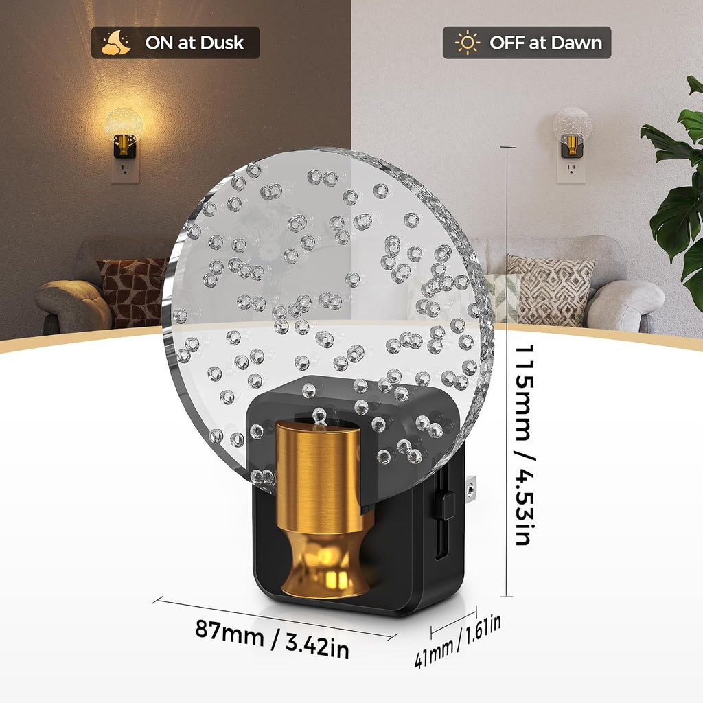 DORESshop LED Night Light[2 Pack], Decorative Night Light Plug Into Wall