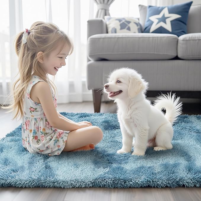 Rugs for Living Room 6x9, Alfombras para Salas Shag Large Plush Soft Area Rug - Image 7
