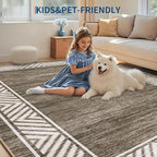 GarveeHome Washable Hallway Rug 2x6 Narrow Modern Bordered Floor Runner - Image 7