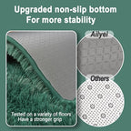Soft Runner Rugs for Bedroom Hallways New Upgraded Non-Slip Bottom, 2x4 Green - Image 2