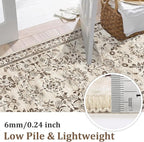 Yamaziot Washable Runner Rug 2x12 – Floral Non Slip Boho Hallway Runner Rug - Image 2