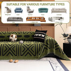 HANDONTIME Boho Couch Cover Geometric Striped Pet Covers - Image 8