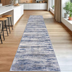 KOZYFLY Modern Abstract Washable Rug Runner 2.6x14 Hallway Rug Runner Non-Slip - Image 3