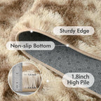 4x6 Ft Shag Area Rug for Bedroom Living Room, Tie-Dyed Ultra Soft Fluffy Furry - Image 5