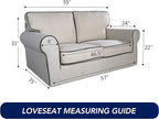 PureFit Super Stretch Sofa Slipcover – Spandex Non Slip Soft Couch Sofa Cover - Image 6