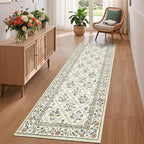 Washable Kitchen Runner 2x6 Non-Slip Floral Carpet Runner - Image 2