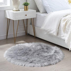 Ciicool Round Fur Fluffy Area Rug - Image 2