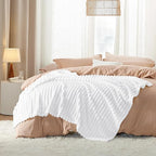 Bedsure GentleSoft Bright White Throw Blanket - Image 6