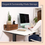 Large Cable Management Box, Wood Wire Organizer & Power Strip Cord Hider