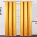 LEMOMO Yellow Thermal Blackout Curtains/38 x 84 Inch/Set of 2 Panels Room by Lemomo