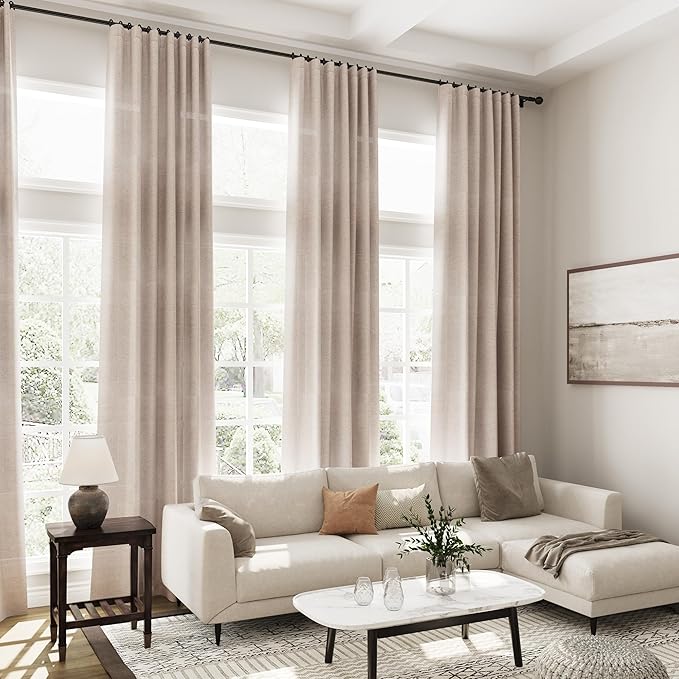 Extra Long Curtains 2 Panels 102 Inches Long - Image 8