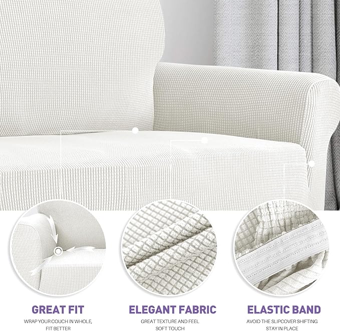 ZNSAYOTX Super Stretch Couch Cover Universal Sofa Covers - Image 3