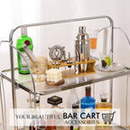 Bartender Kit Cocktail Shaker Set with Stand Bar Tool Bar Set for Drink Mixing Home Bartending Kit 11-Piece Bar Cart Accessories: Martini Shaker, Mixer Spoon, Jigger, Muddler, Strainer & Recipes Gifts