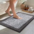 36x24 Large Bathroom Rugs Washable Non Slip, Soft Absorbent Quick Dry Mats by Unknown