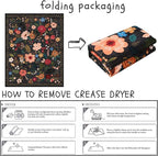 Rugcomf Area Rugs 9x12 Living Room Clearance Washable Boho Rug Non Slip Floral - Image 9