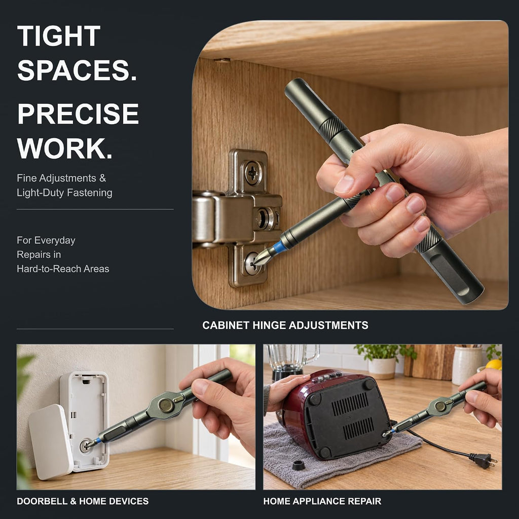 42 in 1 Magnetic Ratchet Screwdriver Set with T-Handle