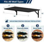 Dogsky 2-Pack Large Wall Mounted Shelf 3x2Ft (36x24In) - 600lbs Capacity