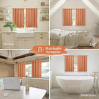 LAMIT Short Linen Curtains 45 Inches Long - Image 6