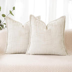 HPUK Fall Chenille Soft Throw Pillow Covers 18x18 Set of 2, Accent Cushion by HPUK