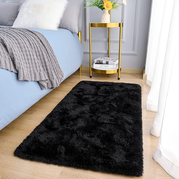 Amearea Shag Fluffy Small Rug, 2x4 Feet Throw Rugs by AmeareaDirect