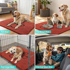 Smiry Dog Door Mat for Muddy Paws, Absorbent Dirt Trapper Non Slip Quick Dry - Image 8