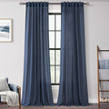 Navy Blue Curtains 96 inch Length by Jolilight