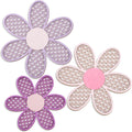 Maitys 3 Pcs Boho Daisy Flower Wall Decor Nursery Art, Pink, Purple