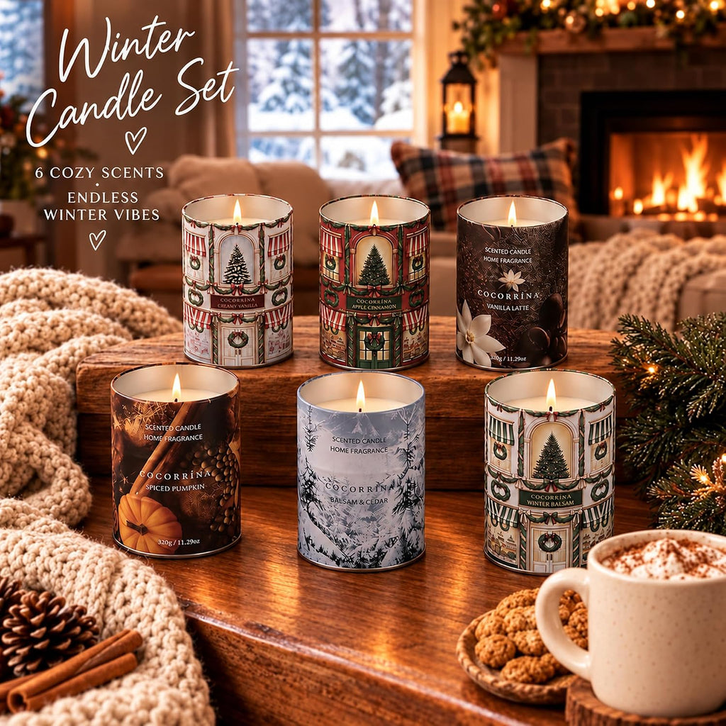 COCORRÍNA Creamy Vanilla Scented Candle for Home, 11.29 oz