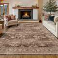 Hazo Haus Taupe Brown Living Room Rug 6x9 by HazoHaus