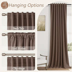 Guken 100% Blackout Curtains 90 Inch Length 2 Panels Set - Image 6