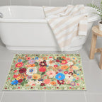 Area rugs 24x17 Inch Home Decor Entry Rug Green, Small Door Mat Bath Mats - Image 5
