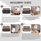 ULTICOR Reclining Love Seat Slipcover, 6-Piece Velvet Stretch Loveseat - Image 8